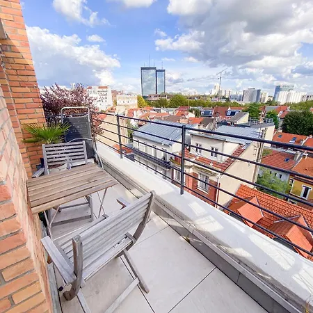 아파트 Calme Et Agreable Avec Terrasse Belle Vue Proche Du Metro Paris20 파리