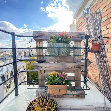 Calme Et Agreable Avec Terrasse Belle Vue Proche Du Metro Paris20 파리