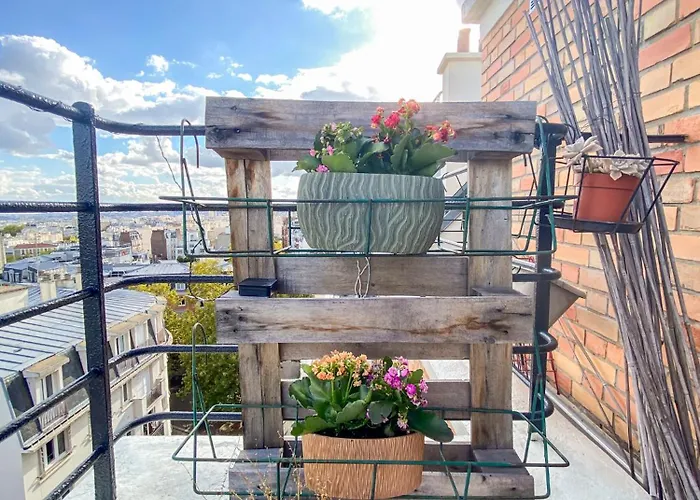 Calme Et Agreable Avec Terrasse Belle Vue Proche Du Metro Paris20 파리